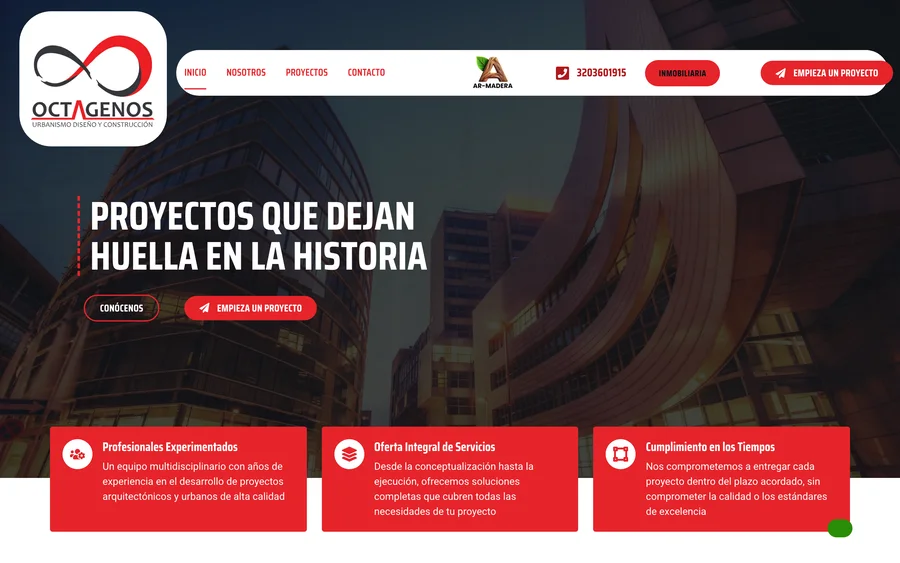 Sitio web de Octágenos